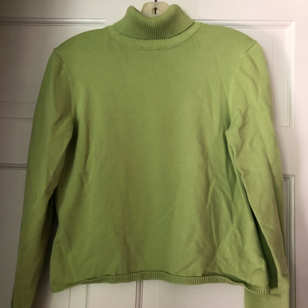 Talbots Green Turtle Neck Petite M